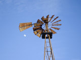 Windmill at Dusk on a Sawmill Farm Photographic Print by Joel Sartore