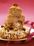 Almond Gateau in Festive Arrangement Photographic Print by Luzia Ellert