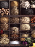 Spices for Baking Bread in Typesetter's Case Photographic Print