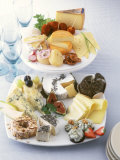 International Cheese Platter & Savoury Cheese Plate for Buffet Photographic Print by Jörn Rynio