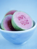Halved Guavas in Bowl Photographic Print by Valerie Martin