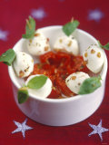 Mozzarella and Tomatoes on Sticks Photographic Print by Jean Cazals