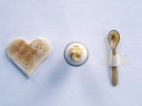 Breakfast Setting with Toast, Egg and Horn Egg Spoon Photographic Print by Alexander Van Berge