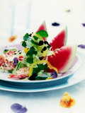 Alexander Van Berge - Mixed Salad with Shrimps and Watermelon Fotografická reprodukce Alexander Van Berge - Mixed Salad with Shrimps and Watermelon Fotografická reprodukce