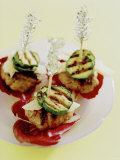 Barbecued Mince and Courgette Kebabs Photographic Print by Alexander Van Berge
