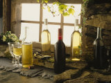 Still Life with White & Red Wine Bottles at a Window Photographie par James Jackson
