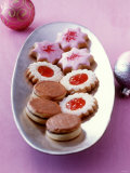 Biscuits: Nougat Cookies, Jam Biscuits, Raspberry Stars Photographic Print by Jörn Rynio