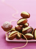 Dates Stuffed with Pistachio Marzipan Photographic Print by Luzia Ellert