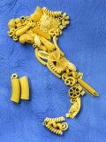 Map of Italy Made from Pasta Fotografisk tryk af Renato Marcialis