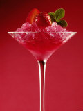 Strawberry Sorbet in a Stem Glass Photographic Print by Bodo A. Schieren