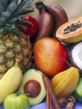 Various Tropical Fruits and Spices Photographic Print by Felicity Cole