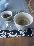Chai Tea in Tea Bowl, Star Anise Behind Photographic Print by Deirdre Rooney