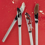 Four Used Knives Photographic Print by Alexander Feig
