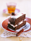 A Piece of Chocolate Cherry Cake Photographie par Nikolai Buroh