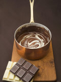 Melted Dark and White Chocolate in Pan Photographic Print by Anita Oberhauser