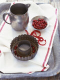 Cranberries in Cake Tin and Small Dish Photographic Print by Miki Duisterhof