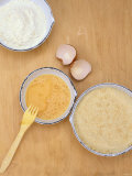 Ingredients for Breading: Flour, Eggs and Breadcrumbs Fotografisk trykk av Barbara Bonisolli Ingredients for Breading: Flour, Eggs and Breadcrumbs Fotografisk trykk av Barbara Bonisolli