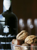 Walnuts, Hazelnuts and Bottle of Madeira Photographic Print by Henrik Freek