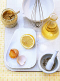 Ingredients for Mustard Mayonnaise Fotografisk trykk av Nikolai Buroh