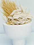 Various Types of Pasta in a Small Bowl Fotografisk tryk af Linda Burgess