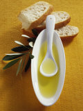 Olive Oil, Ciabatta and Olive Branch Photographic Print