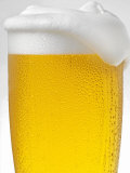 Pils with Head of Foam in Glass with Condensation Fotografie-Druck