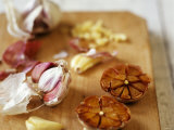 Garlic, Fresh and Roasted Photographic Print by Debi Treloar