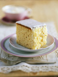 A Piece of Iced Almond Cake Fotografisk trykk av Nikolai Buroh