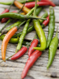 Several Chili Peppers Photographic Print by Winfried Heinze