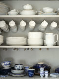 Crockery on Shelves Photographic Print by Sara Danielsson