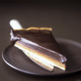 A Piece of Chocolate Caramel Tart Photographic Print by Michael Paul