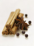 Cinnamon Sticks, Juniper Berries and Star Anise Photographic Print by Clare Plueckhahn