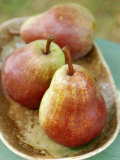 Three Red Williams Pears in a Bowl Photographic Print by Alain Caste Three Red Williams Pears in a Bowl Photographic Print by Alain Caste