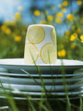 Panna Cotta Al Limone (Panna Cotta with Slices of Lemon) Photographie par Alena Hrbkova