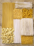 Various Types of Pasta Arranged in a Rectangle Photographic Print by Nikolai Buroh