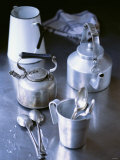 Two Old Kettles, Milk Jug, Measuring Jug and Spoons Photographic Print by Michael Paul Two Old Kettles, Milk Jug, Measuring Jug and Spoons Photographic Print by Michael Paul