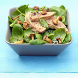 Spinach Salad with Goose Foie Gras and Chanterelles Fotografie-Druck von Bernard Radvaner