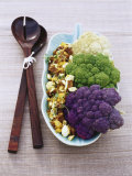 Three-coloured Cauliflower with Egg Salad Fotografisk trykk av Susanna Blåvarg Three-coloured Cauliflower with Egg Salad Fotografisk trykk av Susanna Blåvarg