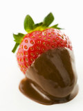 A Chocolate-Dipped Strawberry Photographic Print by Greg Elms