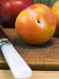 Yellow and Red Plums Photographic Print by Sara Jones
