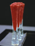 Raspberry Granita in Three Glasses Photographic Print by Michael Paul