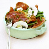 Bernard Radvaner - Green Bean, Bacon and Mushroom Salad - Fotografik Baskı