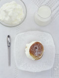 Scone with Cream and Small Milk Jug Photographie par Alexander Van Berge