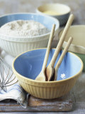 Baking Bowls, Jug, Wooden Spoons, Whisk Photographic Print by Michael Paul