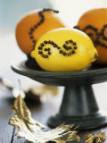 Oranges & Lemon Studded with Cloves on a Pedestal Stand Photographic Print by Alena Hrbkova