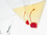Two Drinks with Cocktail Cherries Fotografisk trykk av Steve Baxter