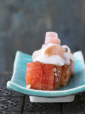 Grilled Watermelon and Snapper Photographic Print by Jan-peter Westermann