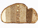 Slice of Bread Comprising Different Types of Bread Lámina fotográfica