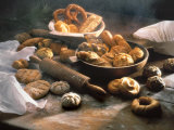 Still Life with Assorted Rolls and Pretzels Reprodukcja zdjęcia