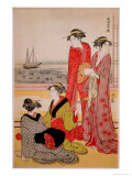 Beautés reproduction procédé giclée par Kiyonaga Tori